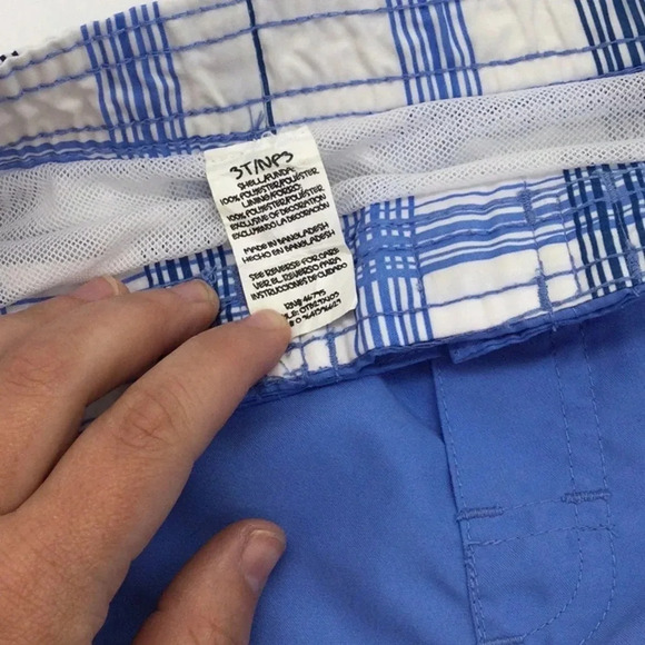 OP Boys Swim Trunks Carolina Blue with pocket size 3T - Picture 4 of 5